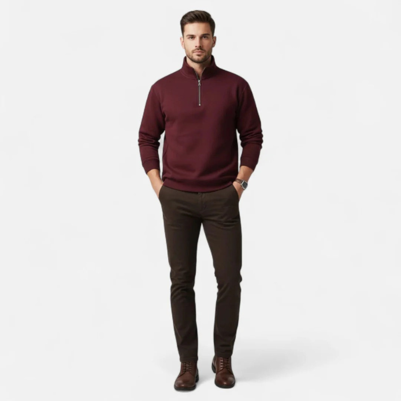 Salvoir | Men’s Brushed Casual Sweater