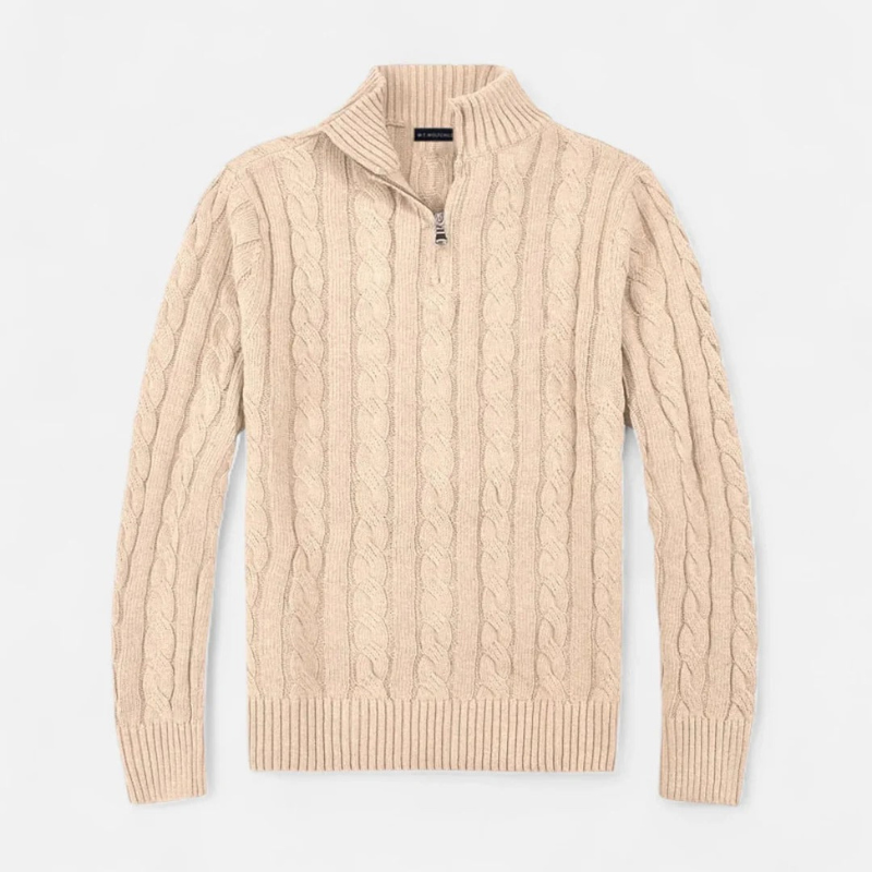 Salvoir | Men’s Half-Zip Sweater – Chic, Timeless Casual Style