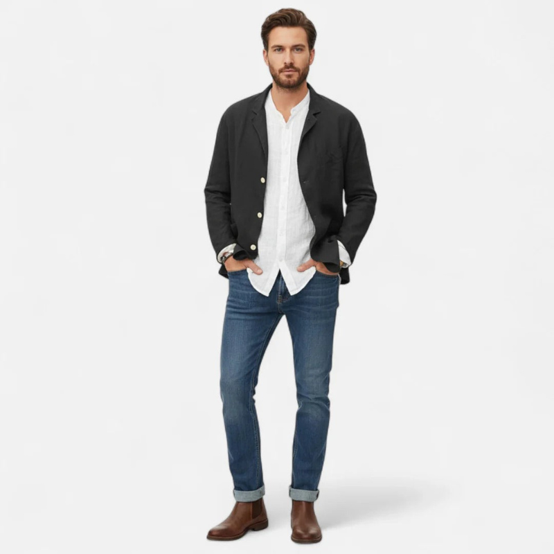 Salvoir | Men’s Linen Blazer – Lightweight, Modern Elegance