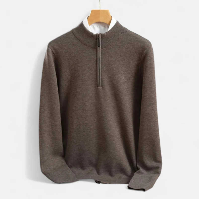Salvoir | Men’s Wool Half-Turtleneck Sweater