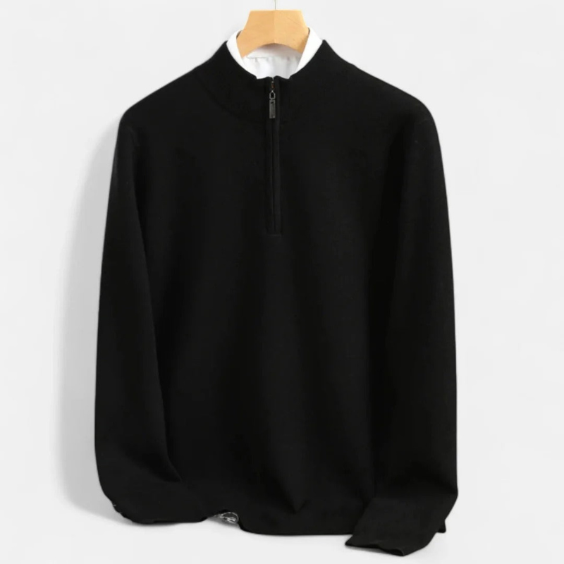 Salvoir | Men’s Wool Half-Turtleneck Sweater