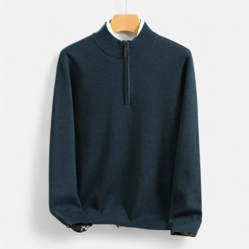 Salvoir | Men’s Wool Half-Turtleneck Sweater