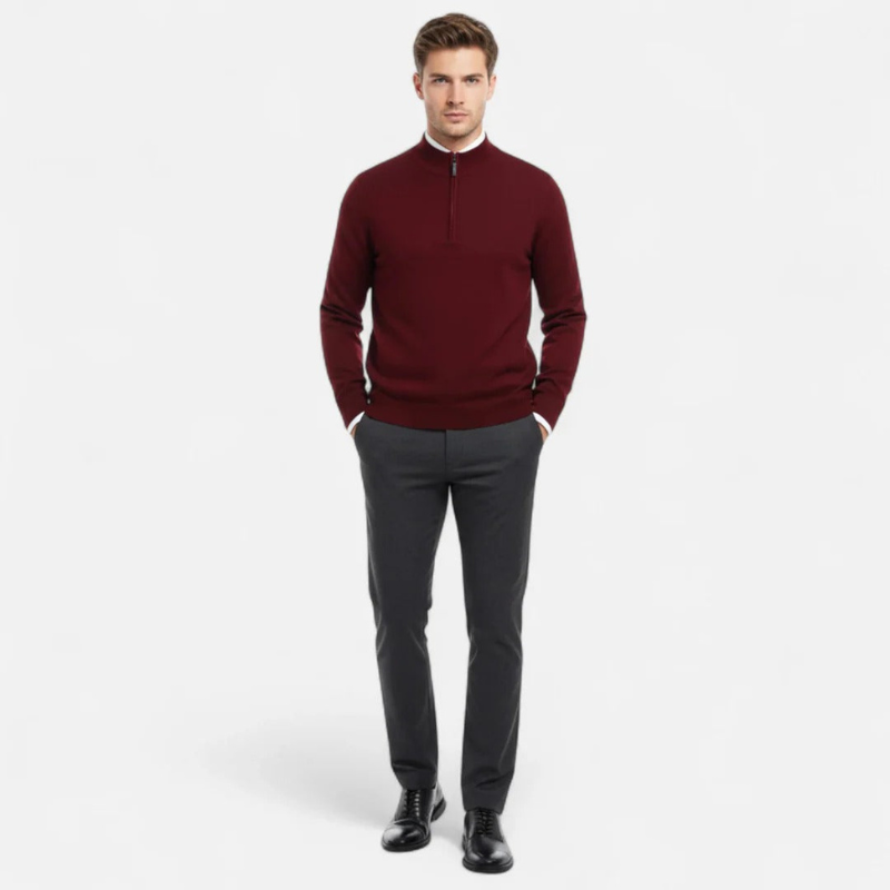Salvoir | Men’s Wool Half-Turtleneck Sweater