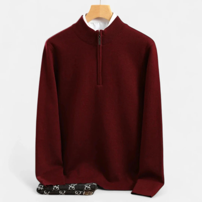 Salvoir | Men’s Wool Half-Turtleneck Sweater
