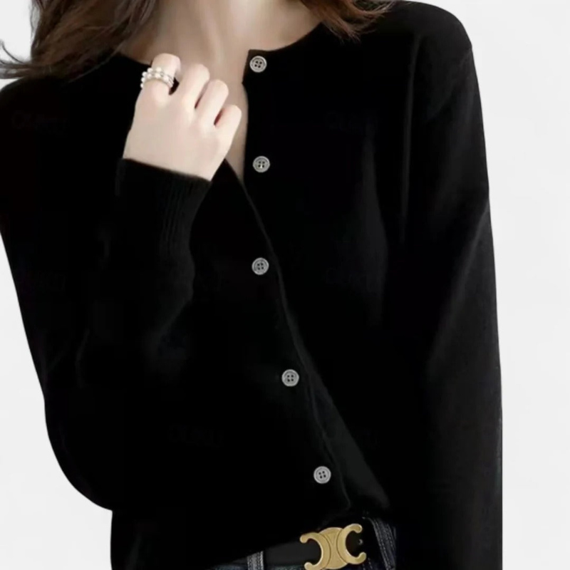 Salvoir | Women’s Knit Cardigan with Round Neck