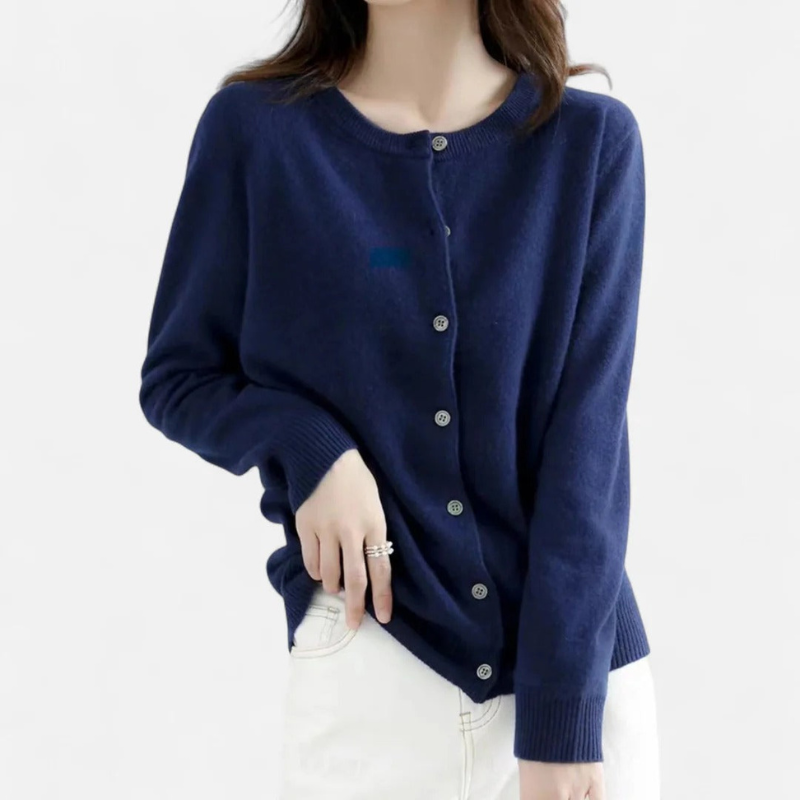 Salvoir | Women’s Knit Cardigan with Round Neck