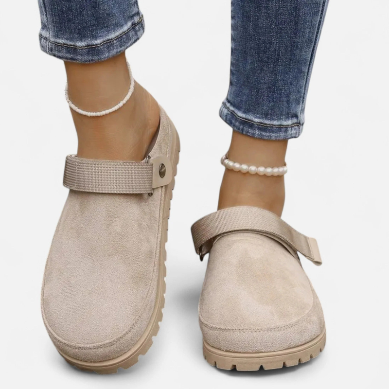 Salvoir | Women’s Leather Slippers – Thick Sole Comfort