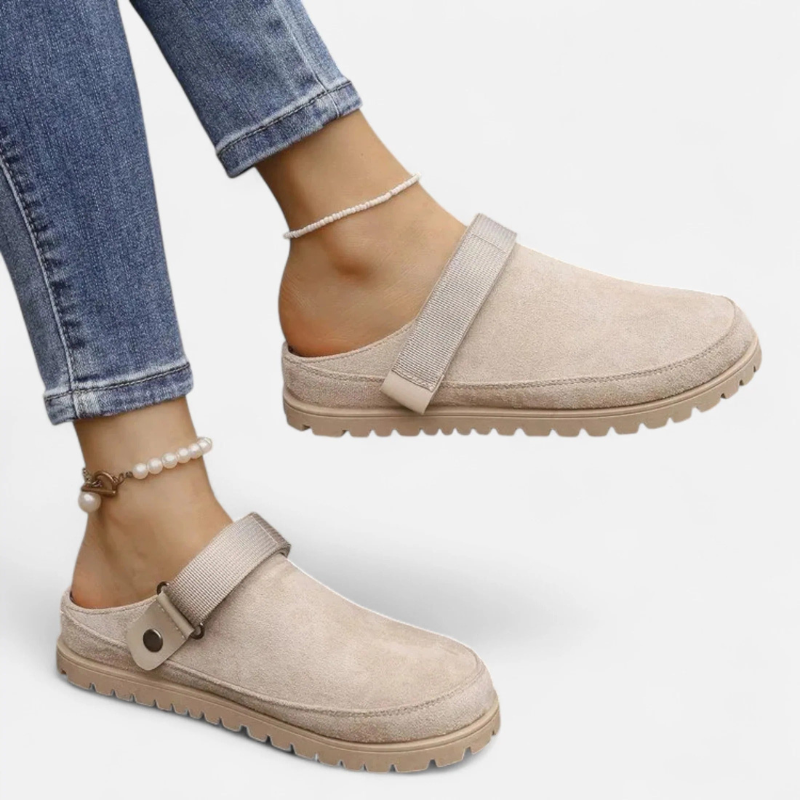 Salvoir | Women’s Leather Slippers – Thick Sole Comfort