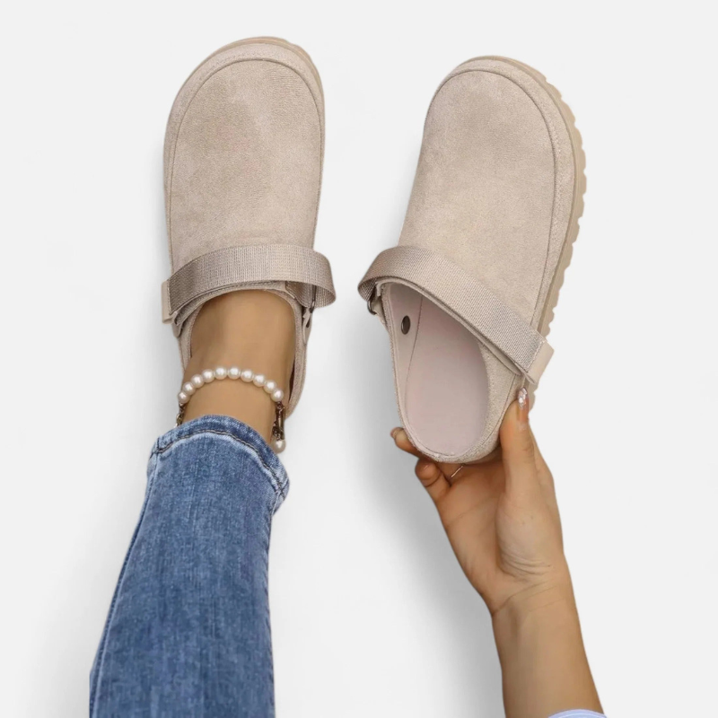 Salvoir | Women’s Leather Slippers – Thick Sole Comfort