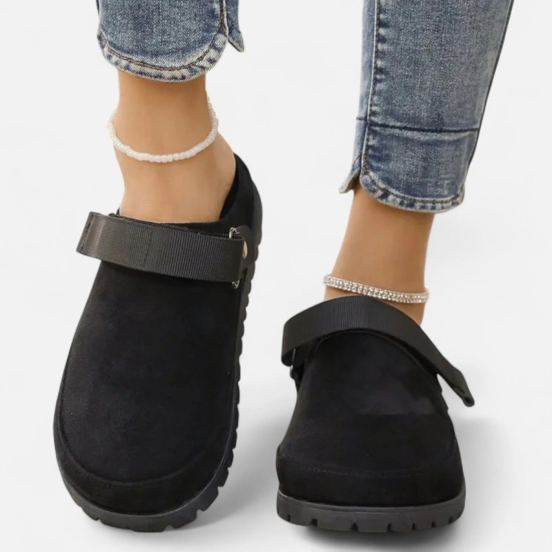 Salvoir | Women’s Leather Slippers – Thick Sole Comfort