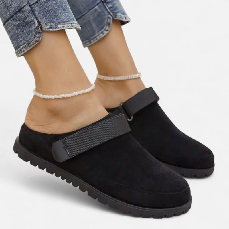 Salvoir | Women’s Leather Slippers – Thick Sole Comfort