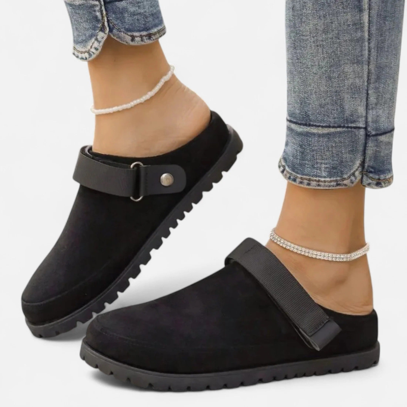 Salvoir | Women’s Leather Slippers – Thick Sole Comfort