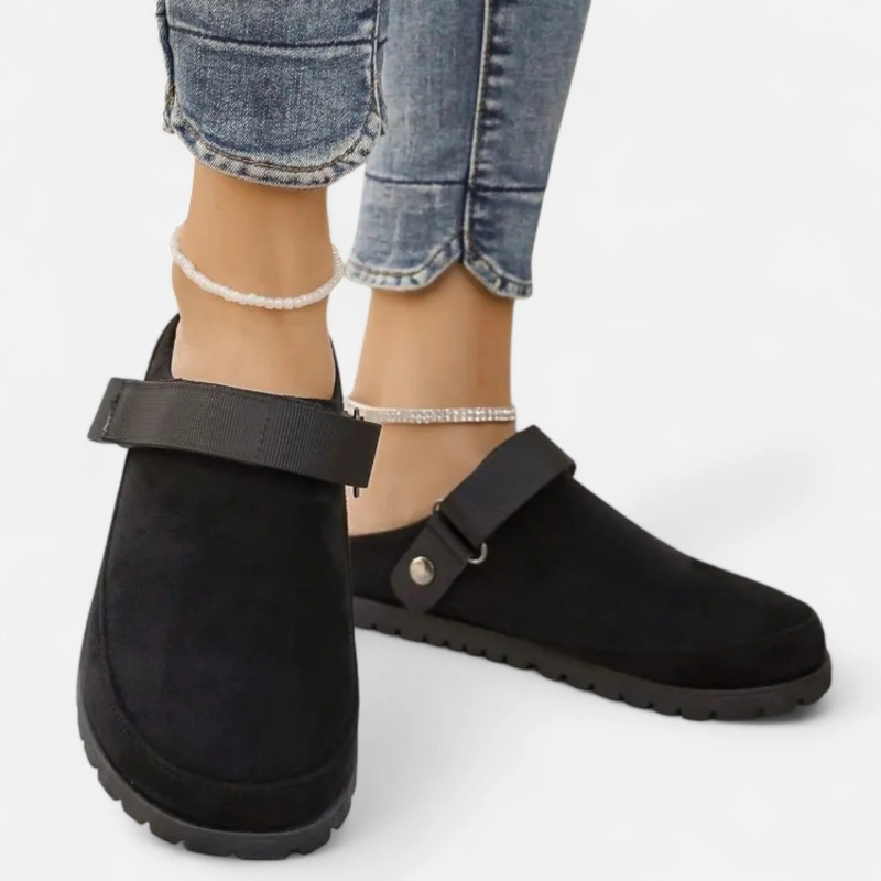 Salvoir | Women’s Leather Slippers – Thick Sole Comfort