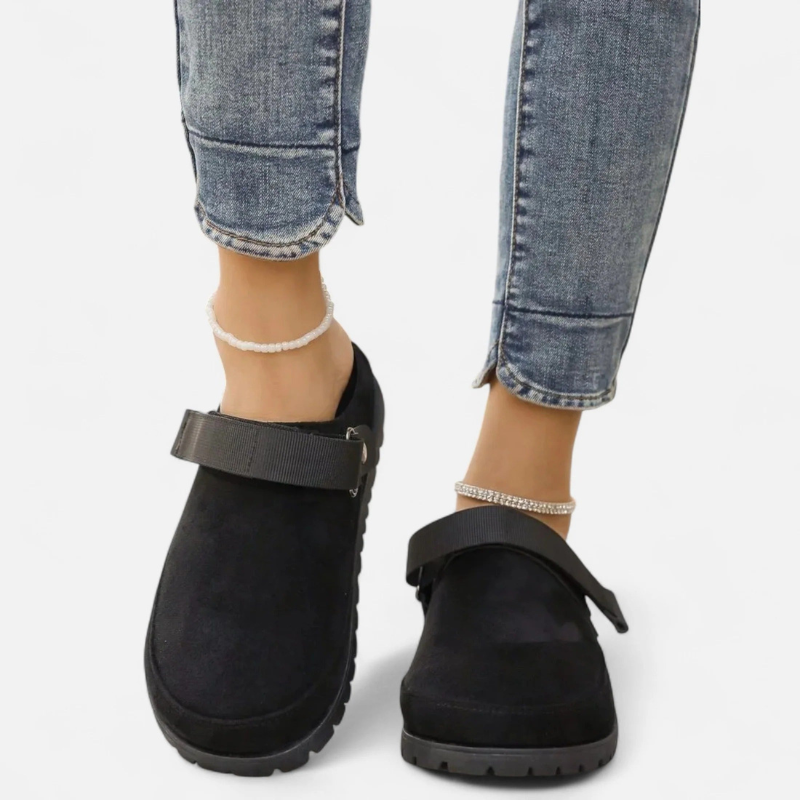 Salvoir | Women’s Leather Slippers – Thick Sole Comfort
