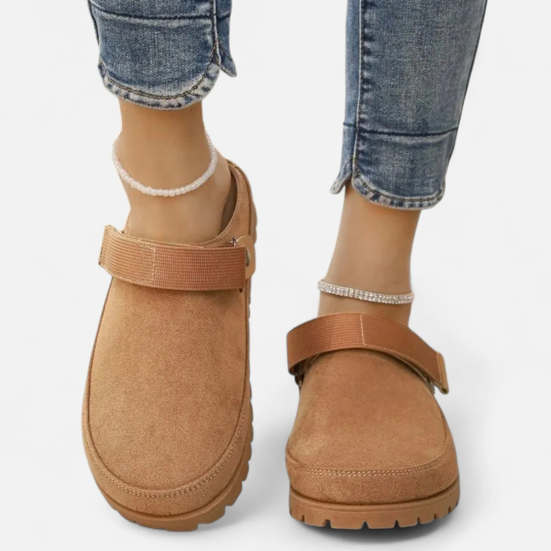 Salvoir | Women’s Leather Slippers – Thick Sole Comfort