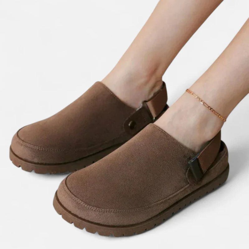 Salvoir | Women’s Leather Slippers – Thick Sole Comfort